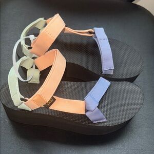 Teva Pastel Platform Sandals